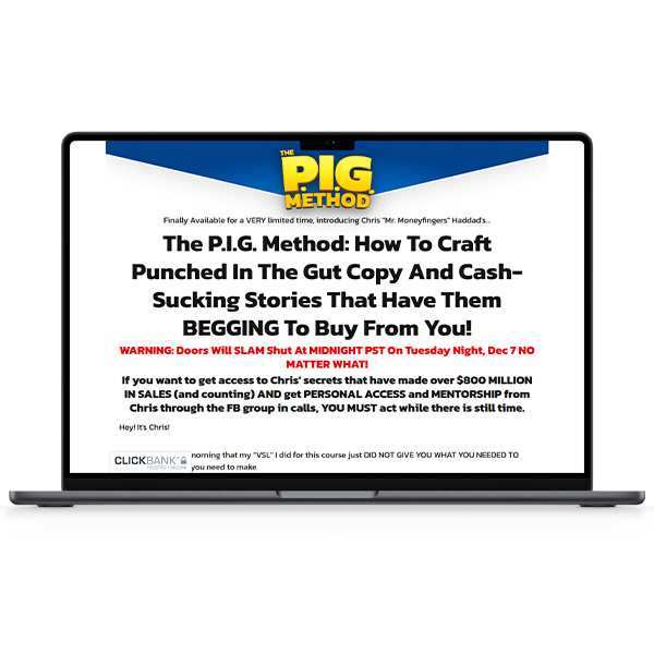 Chris Haddad – The P.I.G. Method - GeniCourses