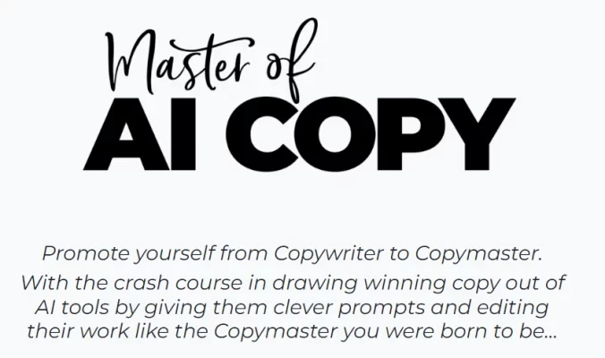 Master of AI Copy – Copy School by Copyhackers 1