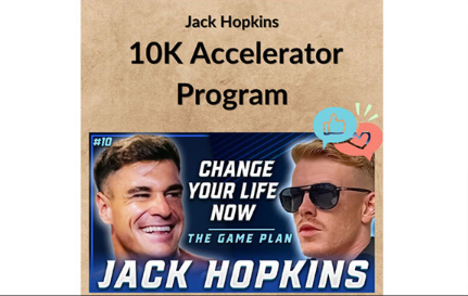 Jack Hopkins 10K Accelerator Program Giga Courses