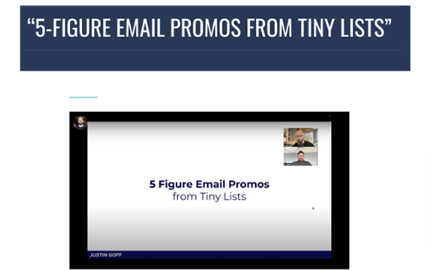 Justin Goff 5 Figure Email Promos From Tiny Lists Giga Courses 10 18 2024 04 45 PM 1